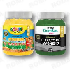 GENERICO - PACK 2 GOMITAS VITAMINAS PARA NIÑOS + CITRATO DE MAGNESIO ADULTO x2