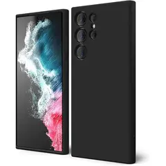 GENERICO - Case Protector para Samsung S22 ULTRA Silicona Negro