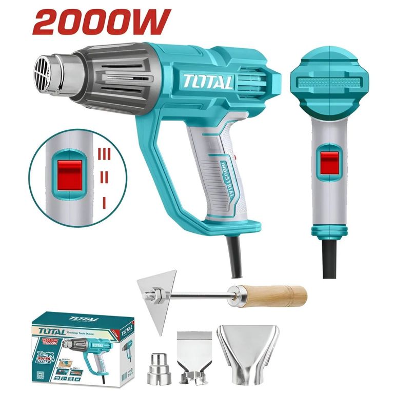 PISTOLA DE CALOR 2000W INDUSTRIAL TOTAL TB20078