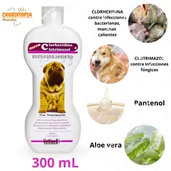 VETLINEX - SHAMPOO MEDICADO CLORHEXIDINA + CLOTRIMAZOL 300 mL