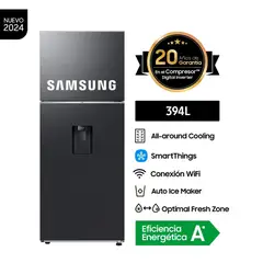 SAMSUNG - REFRIGERADORA TOP MOUNT 394LT RT42DG6770B1 NEGRO