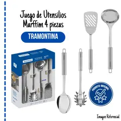 TRAMONTINA - Juego de Utensilios Marffim x4 piezas