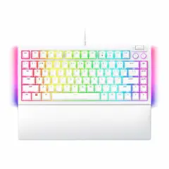 RAZER - Teclado Blackwidow V4 75% Mechanical Us Sw Orange Chroma White