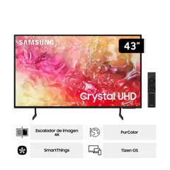 SAMSUNG - Televisor 43 Smart UHD 4K UN43DU7000G