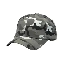 GENERICO - Gorra Unisex de Lona Camuflada Ploma con Visera Curva