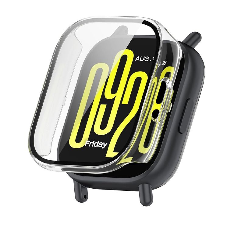 Bumper con Vidrio incorporado para Redmi Watch 5 Active - TRANSPARENTE