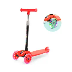 GENERICO - Scooter Infantil Niños Luces Rojo