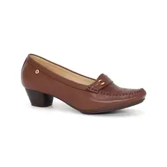 PAR&SS - Mocasín Casual De Cuero Mujer KA25Q1-KM057 Africano