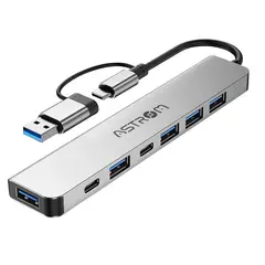 ASTROM - Hub 7 EN 1 entrada C y USB MH2371