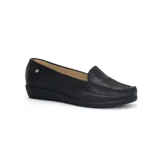 PAR&SS - Mocasín Casual De Cuero Mujer KA25Q1-KM032 Negro