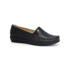 PAR&SS - Mocasín Casual De Cuero Mujer KA25Q1-E002 Negro