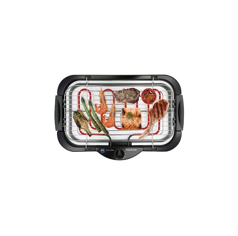 Parrilla eléctrica 2000 watts soporte fijo Black MAXIM´S PLUS