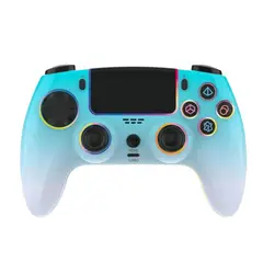 SEISA - Mando Joystick Compatible Ps4 Ps3 Android Pc Recargable Celeste