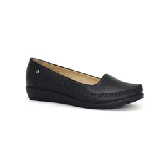 PAR&SS - Mocasín Casual De Cuero Mujer KA25Q1-KM036 Negro
