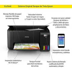 EPSON - Impresora Ecotank L3250 Multifuncional Wifi USB
