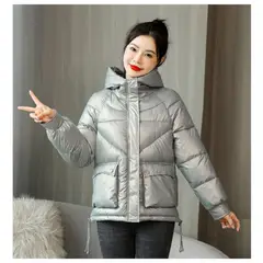 GENERICO - Casaca Abrigo Acolchada Mujer High Quality Holografico tipo Puffer
