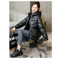 GENERICO - Casaca Abrigo Acolchada Mujer High Quality Holografico tipo Puffer