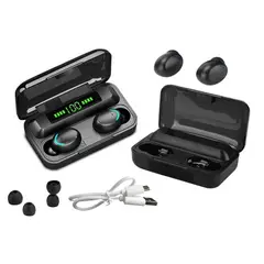 GENERICO - Audífonos True Wireless Bluetooth inalámbrico negro