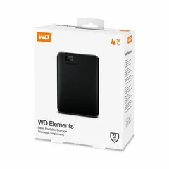 WESTERN DIGITAL - Disco Duro Externo 4 TB Elements