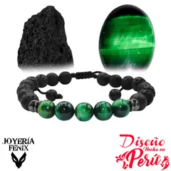 JOYERIA FENIX - Pulsera Doble Protección Volcánica- Joyería Fenix