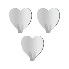 GENERICO - Colgador Adhesivo para Accesorios x3 modelo Corazon