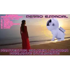 GENERICO - PARLANTE LÁMPARA PROYECTOR INTELIGENTE PREMIUM PERRO ESPACIAL MUSICAL