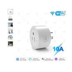 GENERICO - Enchufe inteligente Wifi 10A control de voz Alexa Amazon