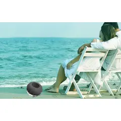 GENERICO - PARLANTE BLUETOOTH PARA DUCHA PORTÁTIL CON VENTOSA NEGRO