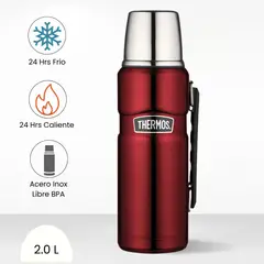 THERMOS - Termo King Acero 2 LT Rojo