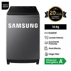 SAMSUNG - Lavadora 16Kg Digital Inverter WA16CG6441BDPE - Gris