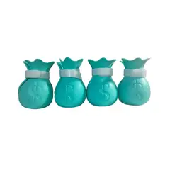 GENERICO - Zapatos de silicona para gatos anti arañazos turquesa