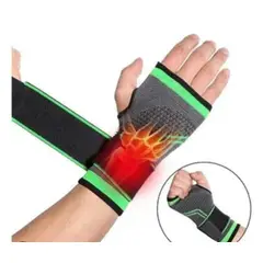 GENERICO - 2 MuñequeraS DeportivaS Ajustable con Gel Protección Ortopedica