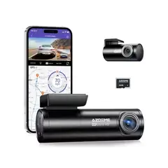 GENERICO - DASHCAM 4K AZDOME M300S FRONTAL Y TRASERA PARA AUTO + MICRO SD 64 GB