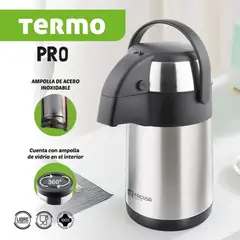 FACUSA - Termo Sifón Pro de 3 Litros de Acero Inoxidable