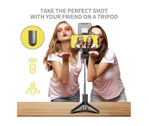 PALO SELFIE BLUETOOTH R1S 3 EN 1, CONTROL REMOTO, LUZ Y TRÍPODE