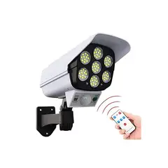 GENERICO - Lampara Solar Led Tipo Cámara De Seguridad Con Sensor Movimiento