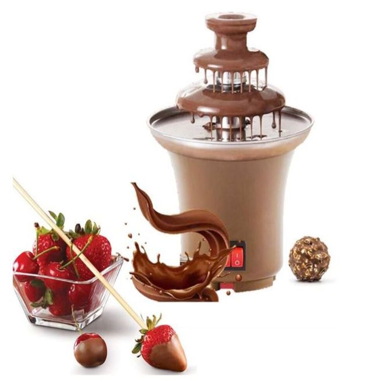 Mini fuente de chocolate de 3 niveles