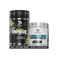 DRAGON - Creatina 300Gr + Black Viper 90Cápsulas Pack Pharma