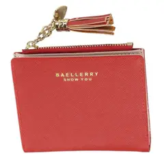 BAELLERRY - Billetera de Cuero Vegano PU para dama DR028