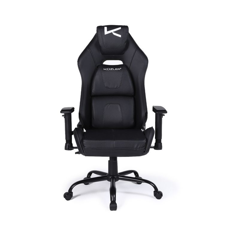 Silla Gamer Negra Con Base Metálica Ajustable Draktar-n