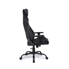 KUZLER - Silla Gamer Negra Con Base Metálica Ajustable Draktar-n