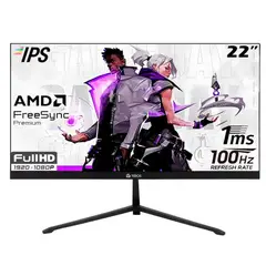 TEROS - Monitor TE-2128S 21.5 IPS 100Hz 1MS FHD HDMI VGA FREESYNC