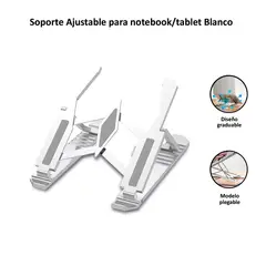 GENERICO - Soporte para Tablet y Laptop Plegable Blanco