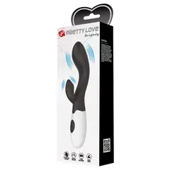 PRETTY LOVE - Vibrador Sexual Femenino Rabbit Brighty 30 Funciones Silicona Negro