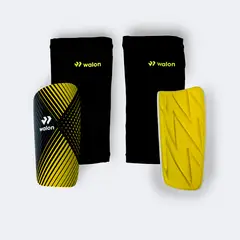 WALON - CANILLERA CON MEDIAS FUTBOL FLEX 9C VERDE FOSFORECENTE