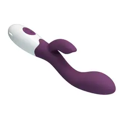 PRETTY LOVE - Vibrador Sexual Femenino Rabbit Brighty 30 Funciones Silicona Morado