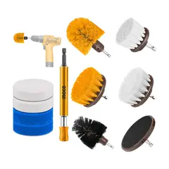 INGCO TOOLS - SET 11 CEPILLOS LIMPIEZA PARA TALADRO INGCO WCB1101 PULIDO