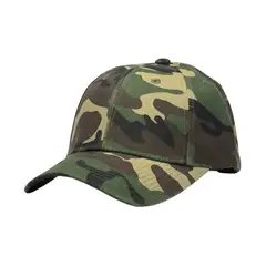 GENERICO - Gorra Unisex de Lona Camuflada Verde con Visera Curva