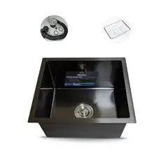 FRATELLI - LAVADERO DE COCINA ACERO NEGRO INF-4545B