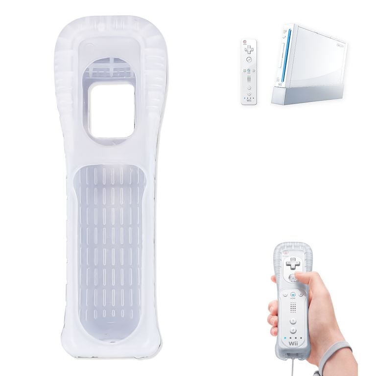 Funda de Silicona Transparente para Wii Remote Reacondicionado